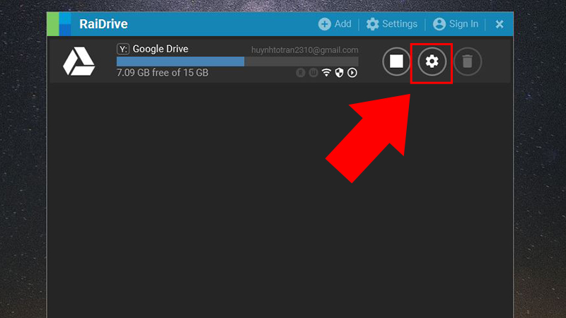 Cách biến Google Drive thành ổ cứng trên Windows với RaiDrive