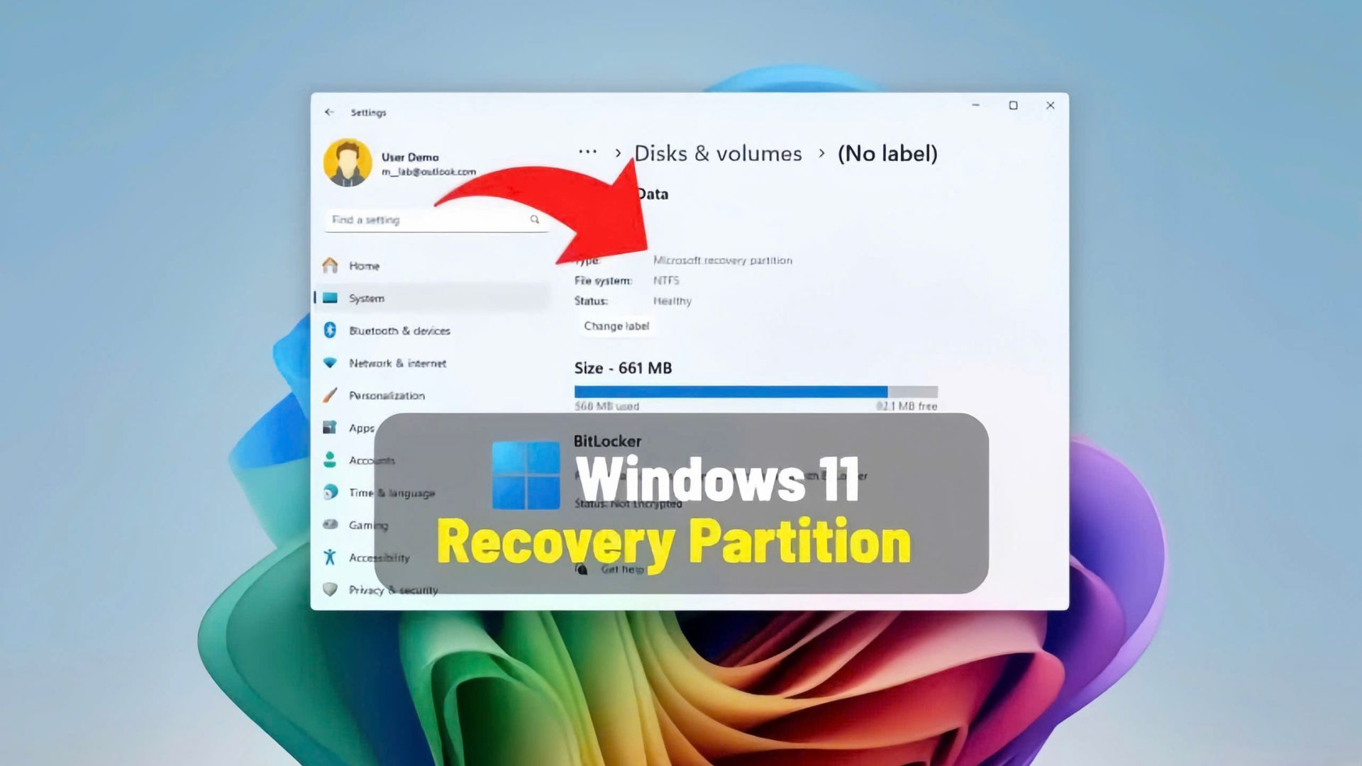 cach tao lai phan vung phuc hoi cho WinRE tren Windows 111